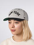 Бейсболка 47 BRAND арт. BCPTN-FLOUT17KHP-GYA11 New York Yankees MLB (светло-серый / черный)